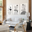 Contemporary Artwork For Living Room | Set of 3 wall art prints