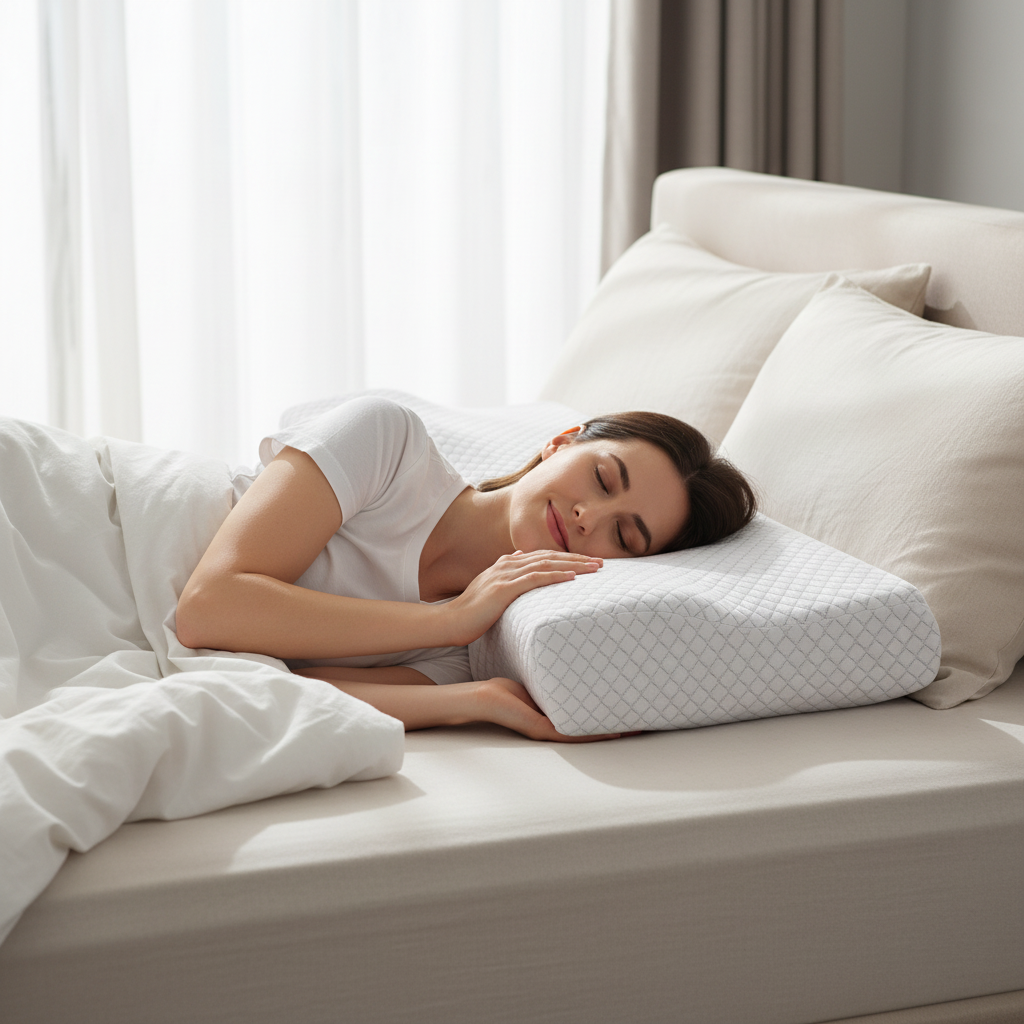 Contoured Memory Foam Pillow for neck pain Cervical Pillows
