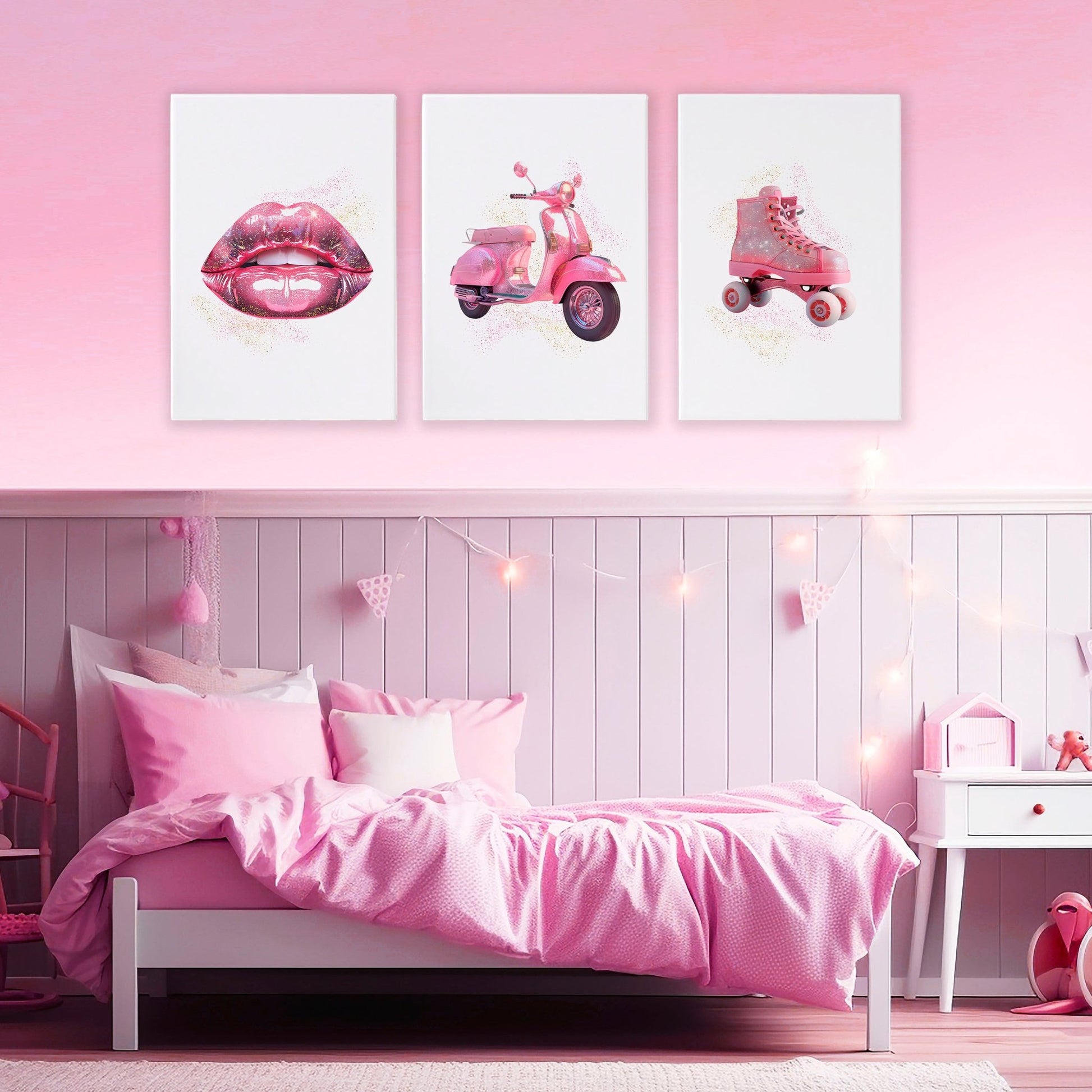 Cool Posters For Bedroom | Set of 3 Pop Wall art Prints