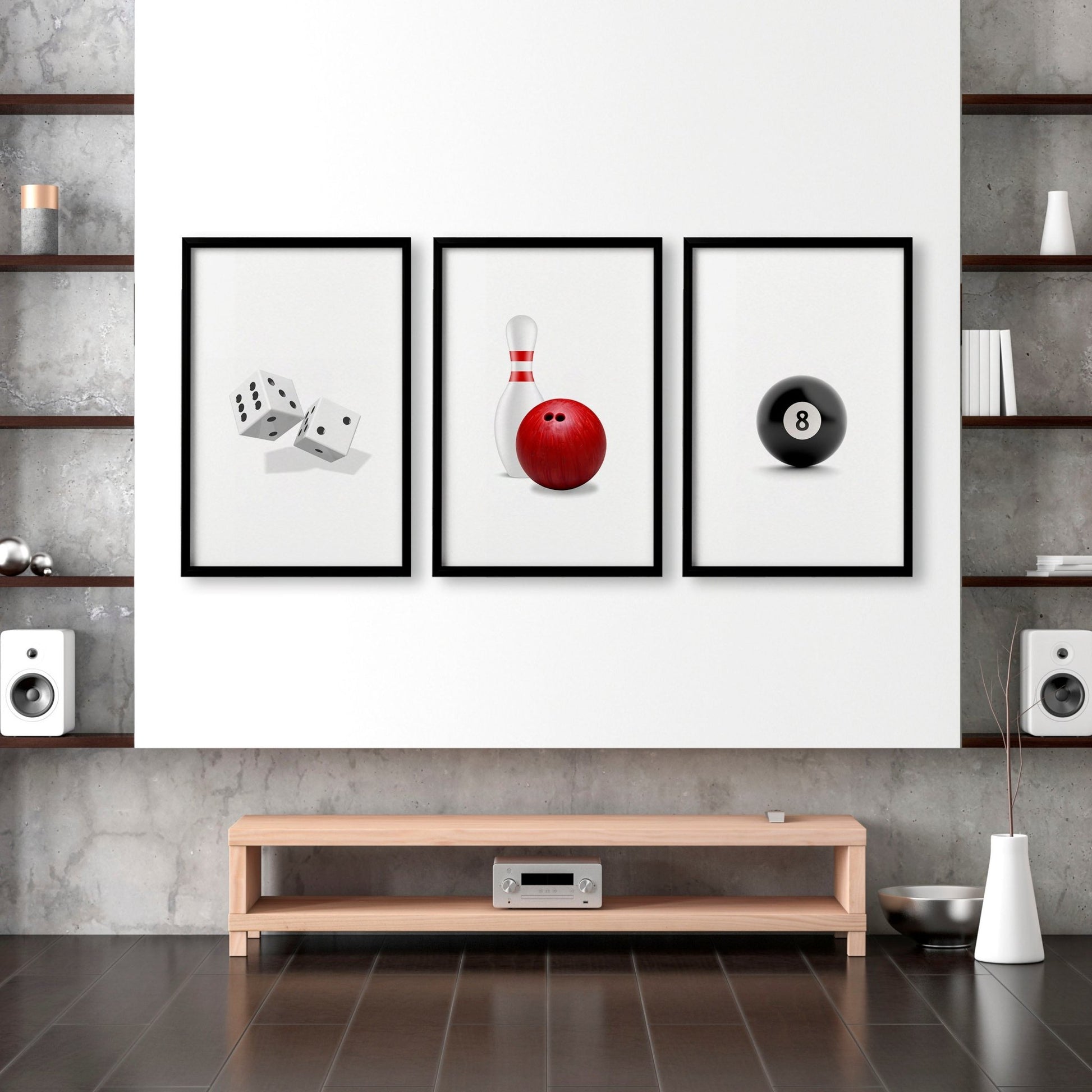 Cool Wall Art | Set of 3 Pop Wall art Prints