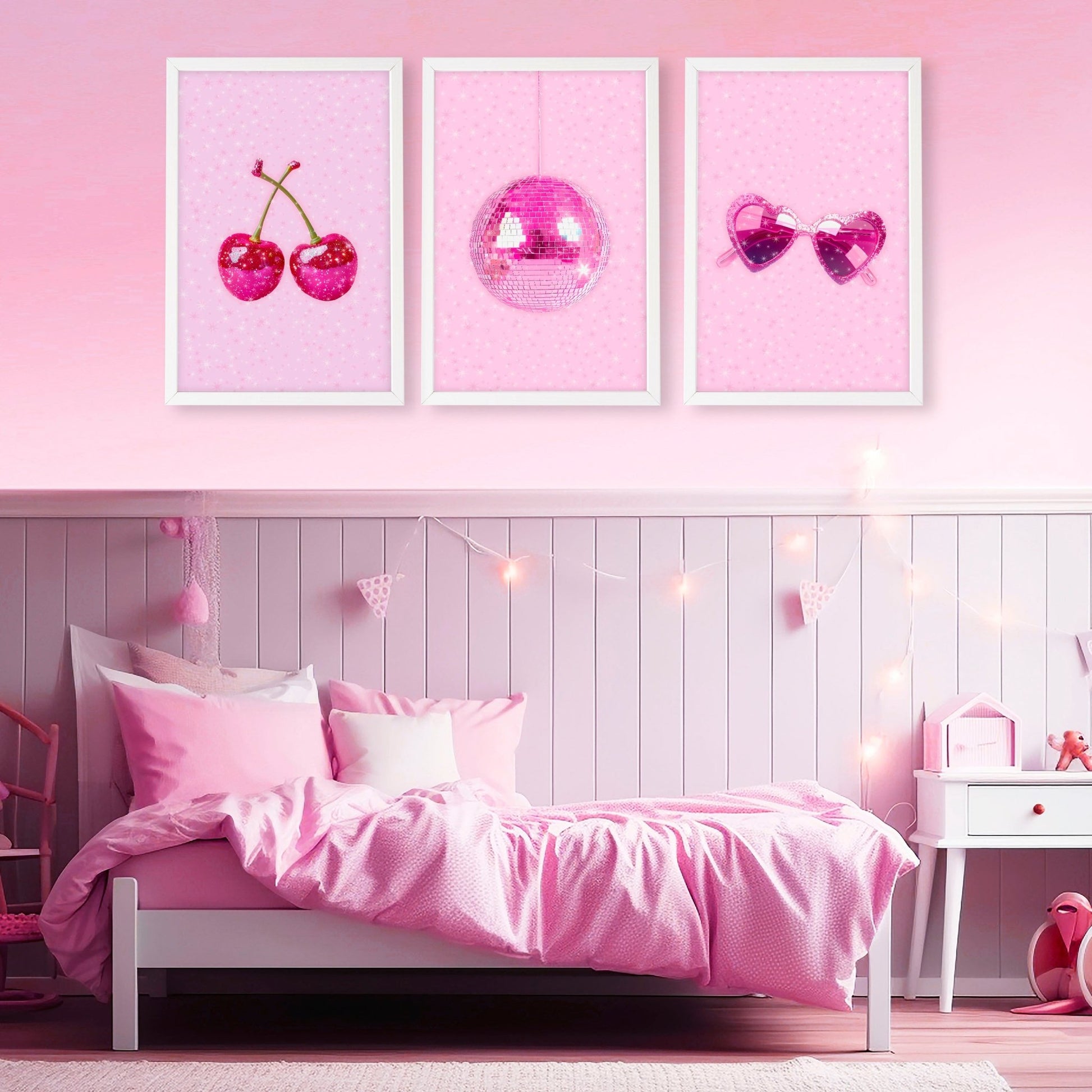 Cool Wall Decor For Teens | Set of 3 Pop Wall art Prints