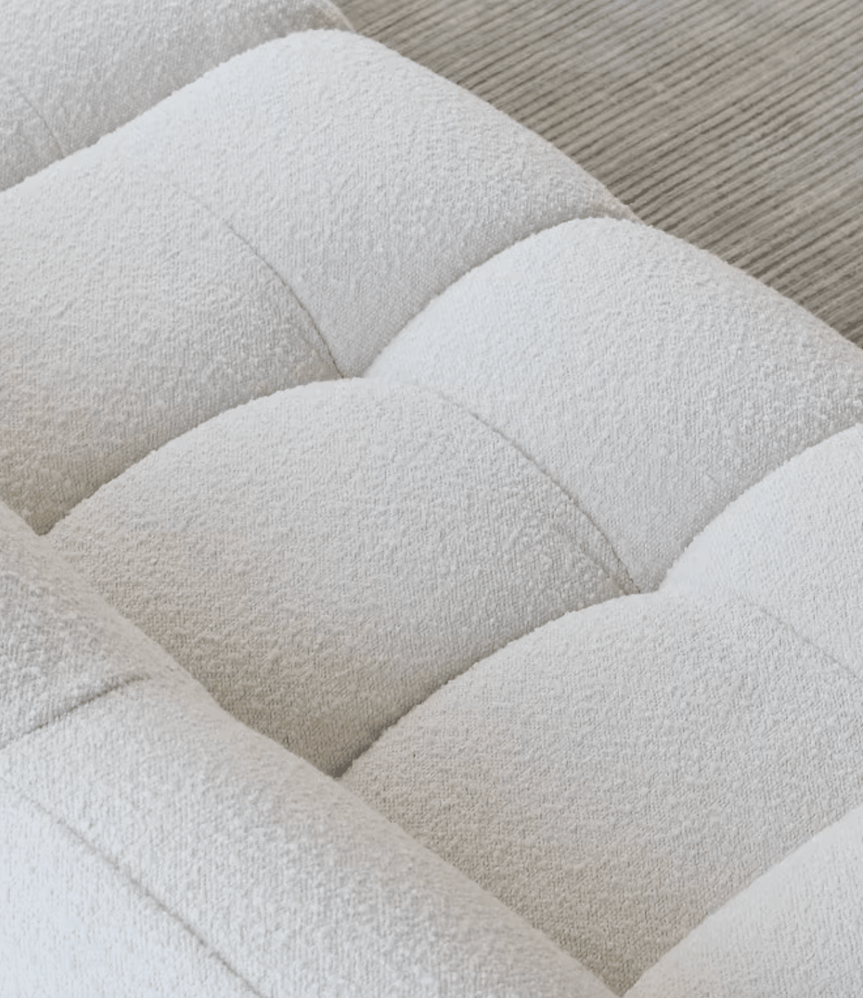 Cora Three Seater Sofa, Boucle