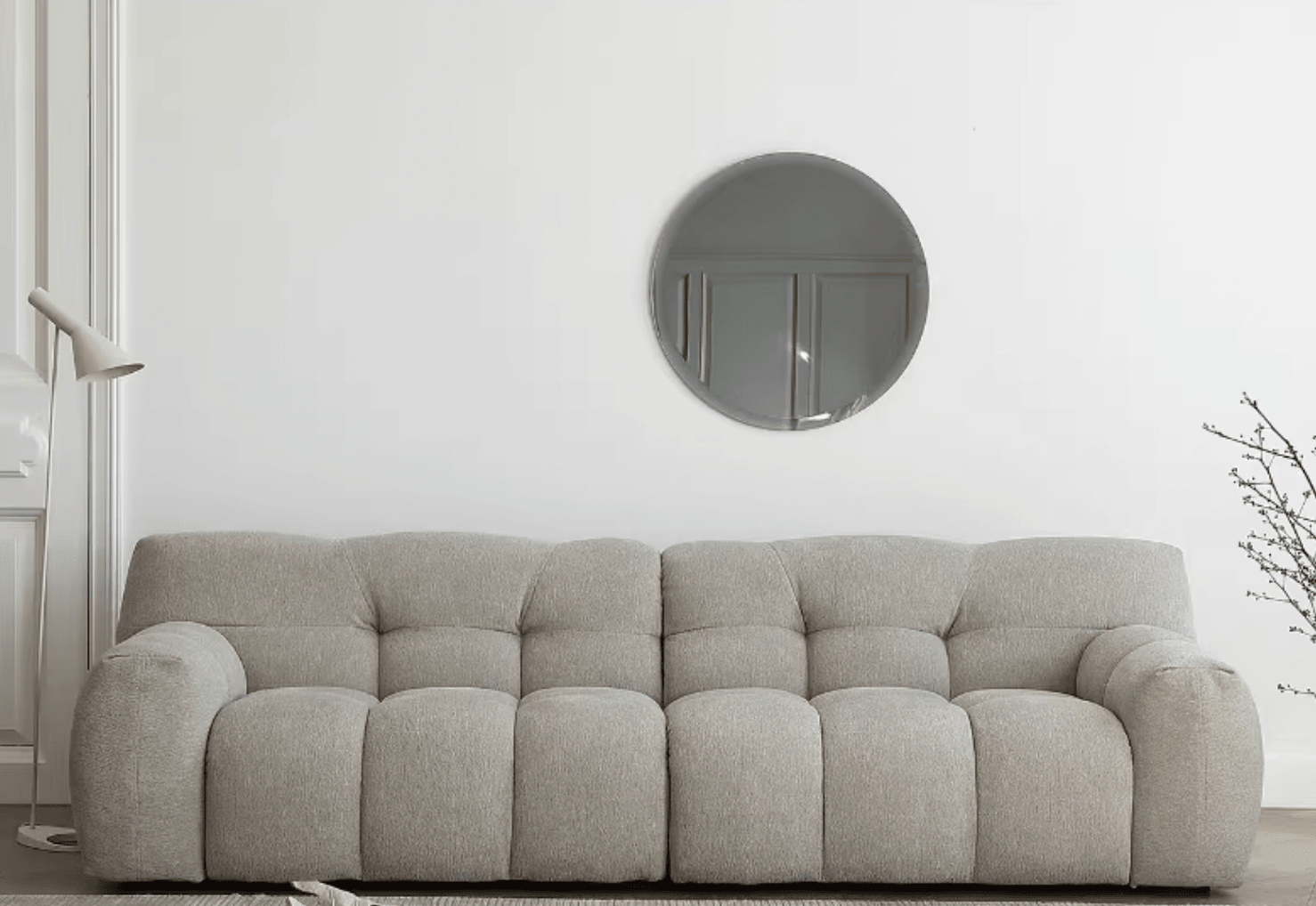 Cora Three Seater Sofa, Boucle