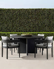 Cortez Outdoor Dining Table Set, Black