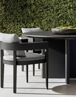 Cortez Outdoor Dining Table Set, Black