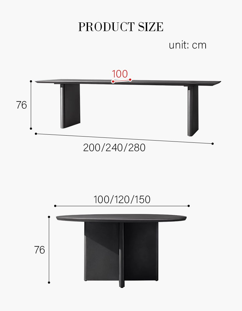 Cortez Outdoor Dining Table Set, Black