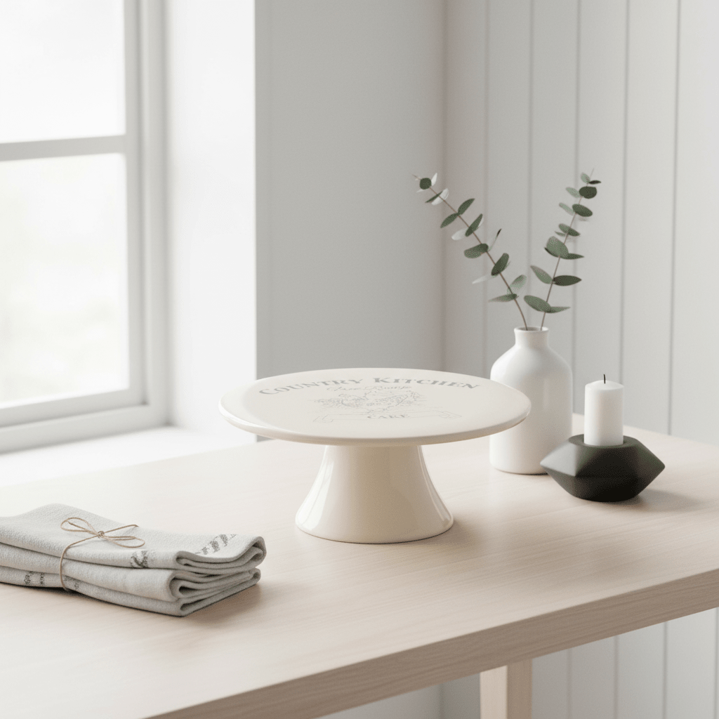 Country Kitchen Cream Cake Stand