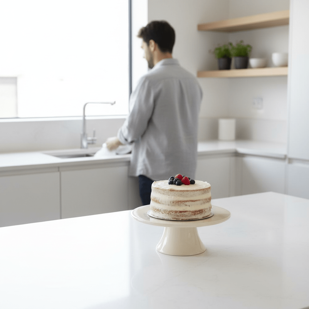 Country Kitchen Cream Cake Stand