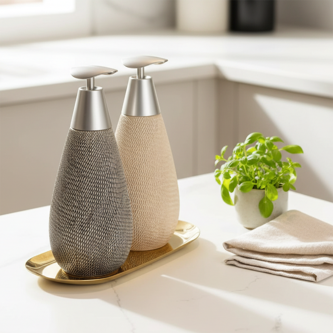 Creative Retro Style Ceramic Push-Type Soap Dispenser With Pump,  Hand Soap Bottle, Suitable For Bathrooms Kitchens And Toilets