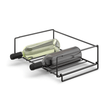 Cubeto Premium Stackable Wine Rack - Powder Coated Black Steel Storage Solution
