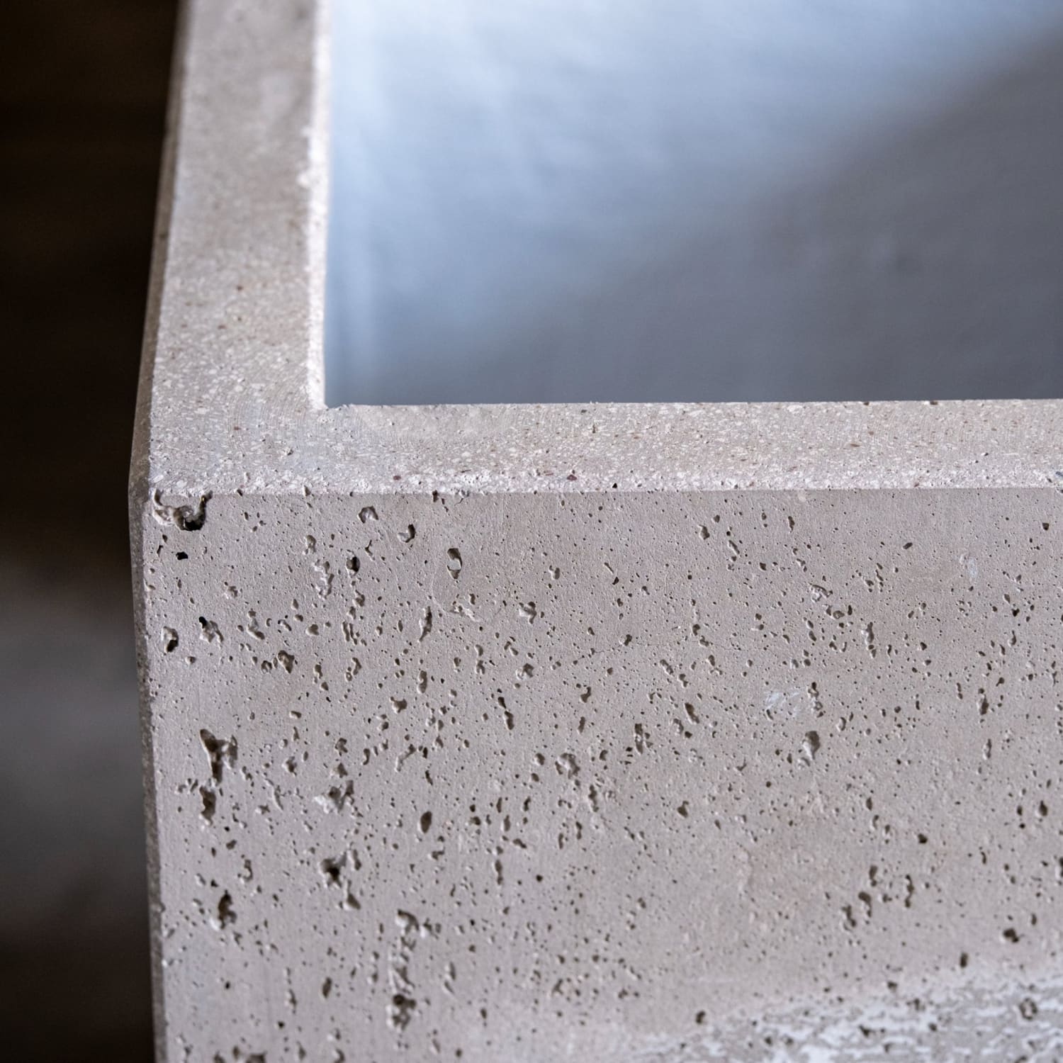 Cubrosa | Truffle – 55cm Large Square Concrete Planter – 115L Heavyweight Plant Pot