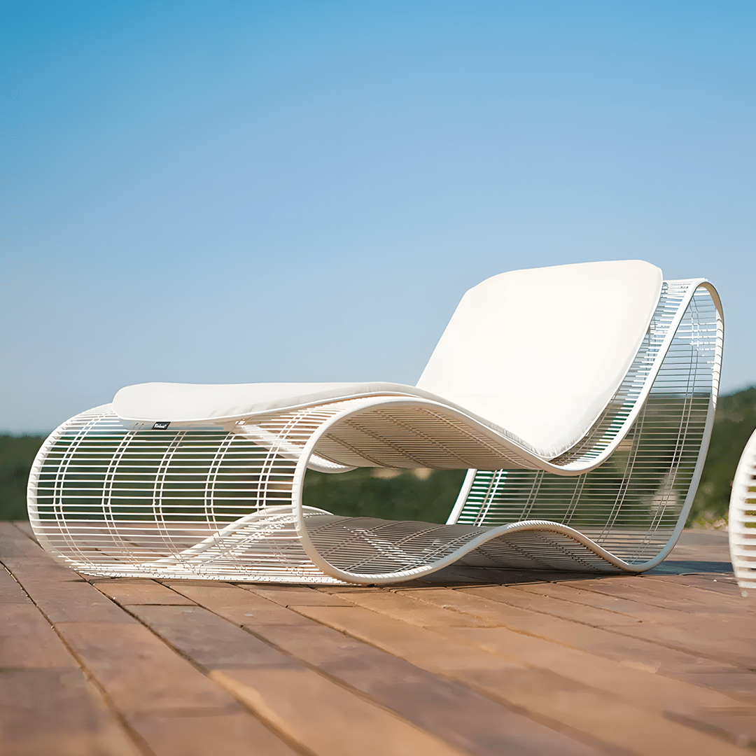 Curved Sunbathing Bed, Aluminium (Clearance)