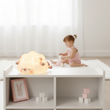 Cute Silicone Night Lights Sheep Cartoon Bedroom Lamp For Children's Room Decor Rechargeable Timing Dimming Sleep Night Light