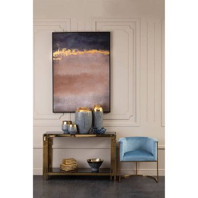 Cyrus Grey and Gold Finish Planter