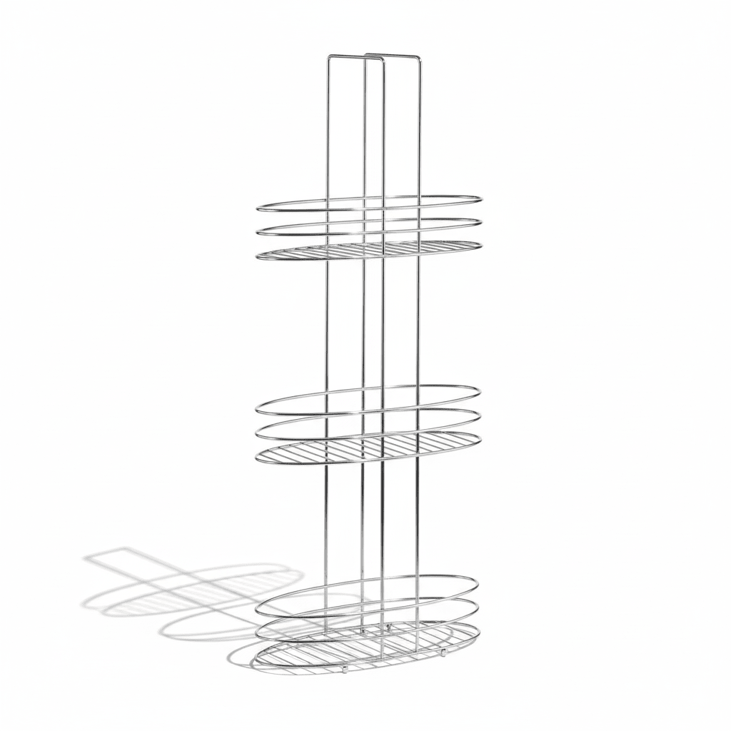 Dara 3 Tier Chrome Bathroom Organiser