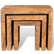 Dario Mango Wood Nesting Tables - 44cm