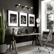 Dark Brown Wall Art Botanical Wildflowers & Blossom Tree wall art displayed on a wall in a styled room — view 6