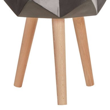 Darnell Black Multifaceted Planter - 62cm