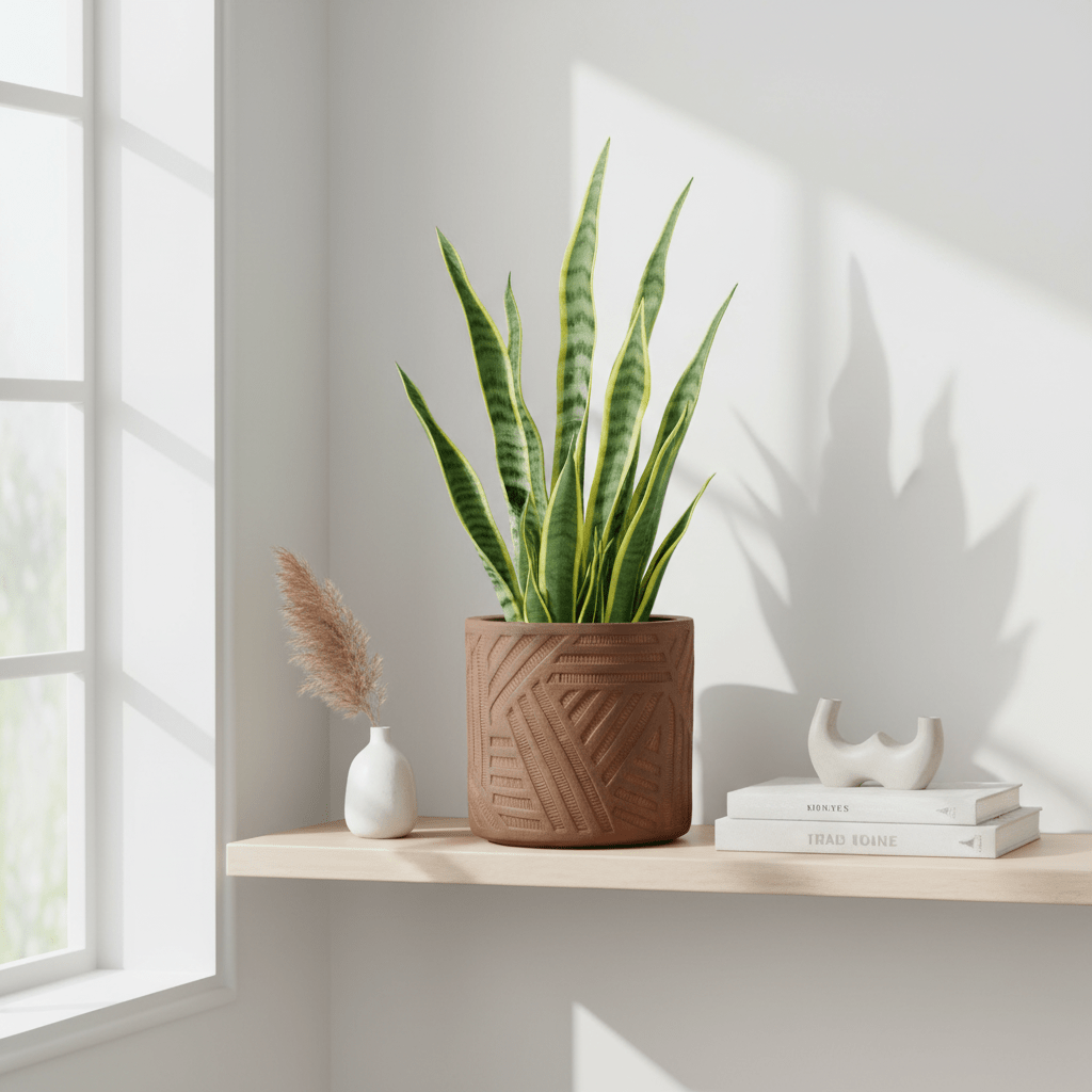 Darnell Brown Planter With Angular Legs