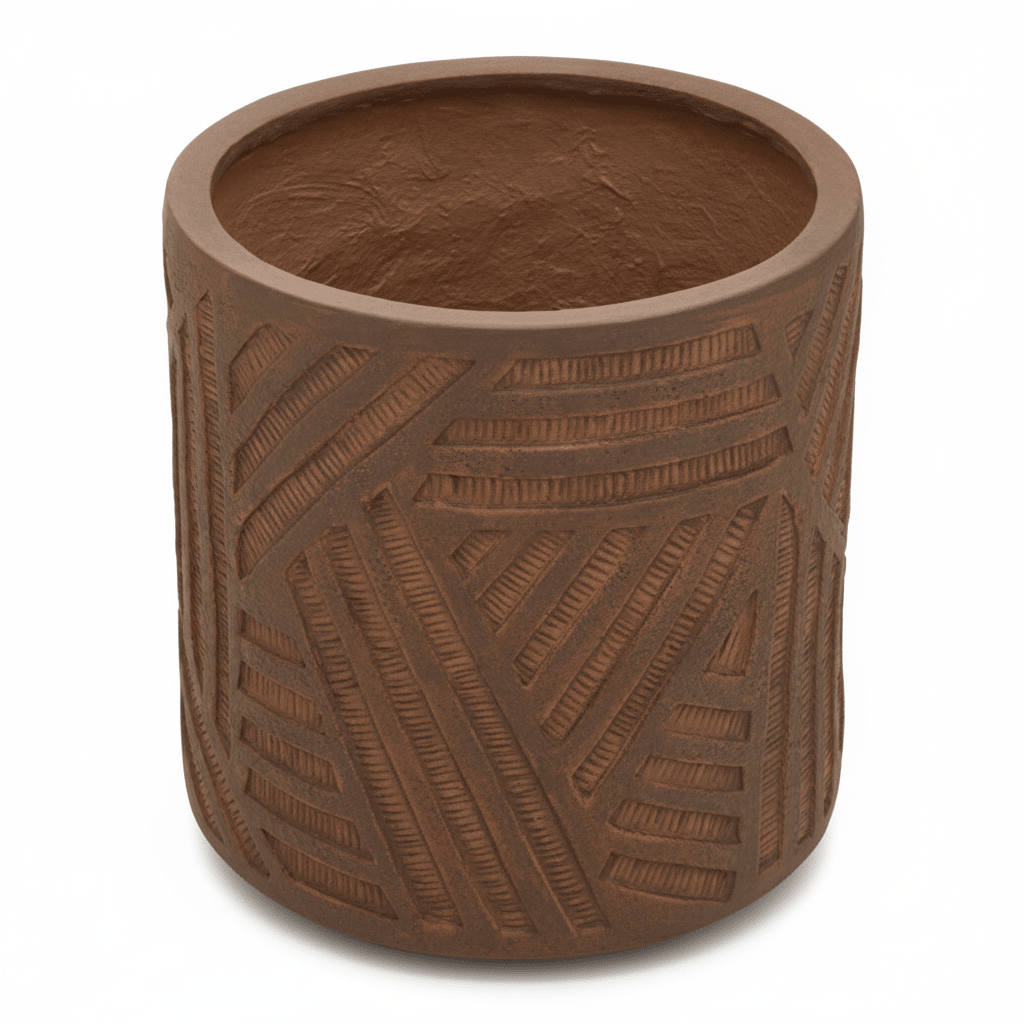 Darnell Brown Planter With Angular Legs