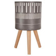 Darnell Large Black And White Finish Planter