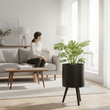 Darnell Large Black Finish Planter