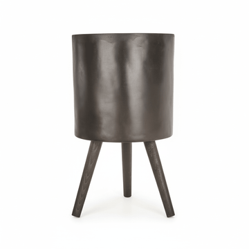 Darnell Large Black Finish Planter