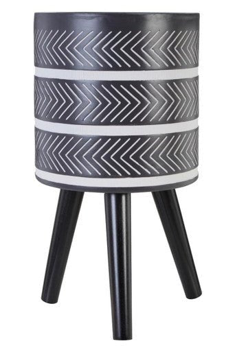 Darnell Large Chevron Planter