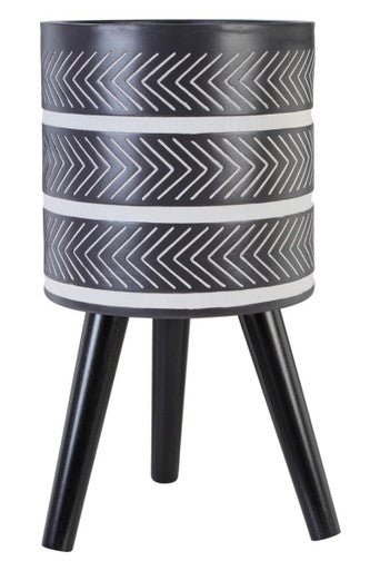 Darnell Large Chevron Planter