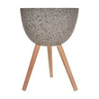 Darnell Large Grey Speckled Planter