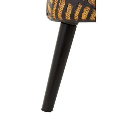 Darnell Natural And Black Planter With Angular Legs