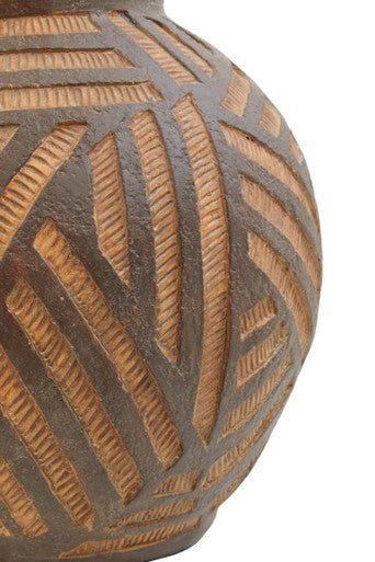 Darnell Round Brown Planter