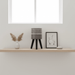 Darnell Small Black And White Finish Planter