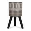 Darnell Small Black And White Finish Planter