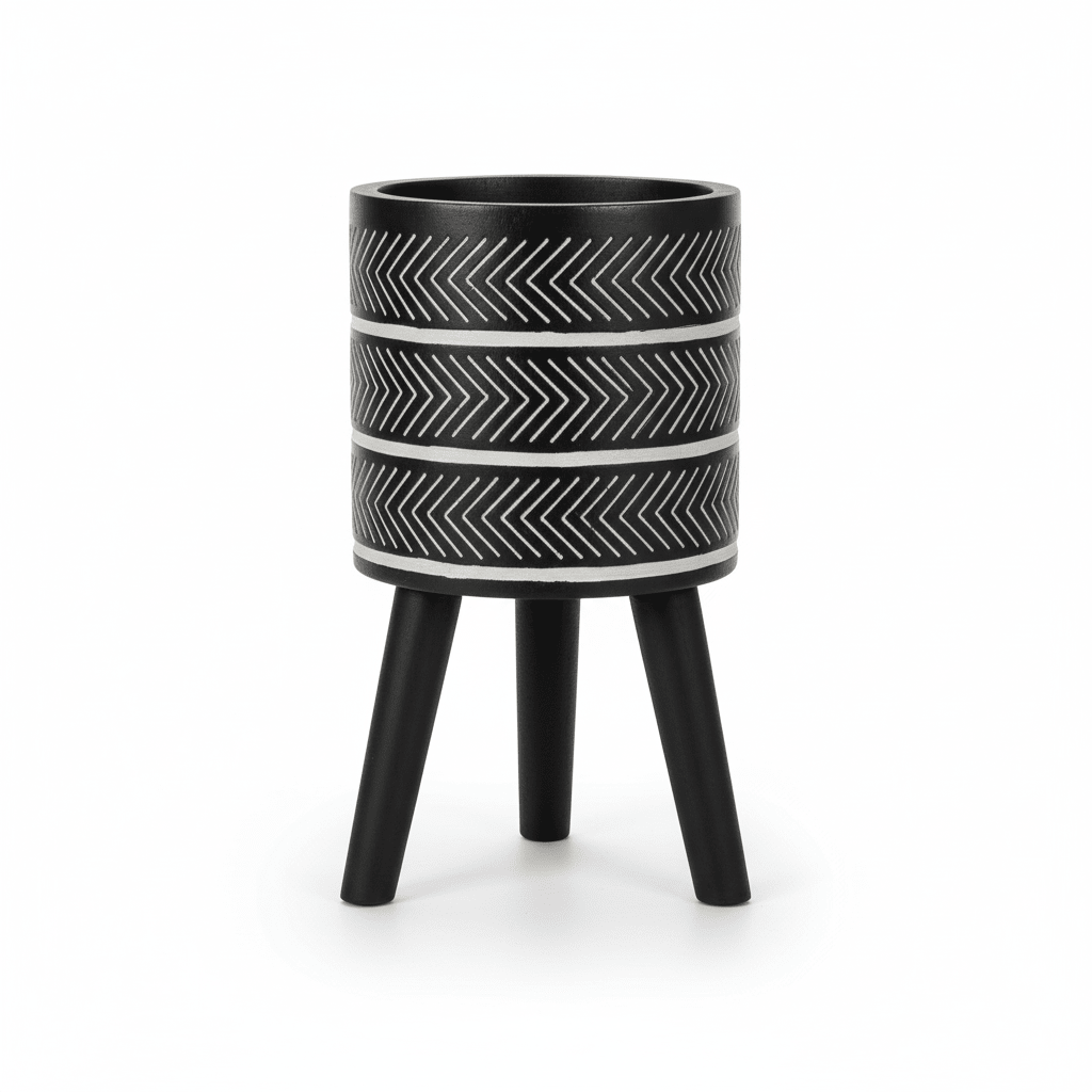Darnell Small Chevron Planter