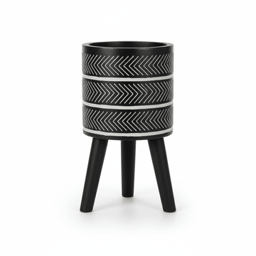 Darnell Small Chevron Planter