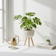 Darnell Small White Finish Rounded Planter