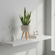 Darnell Small White Finish Rounded Planter