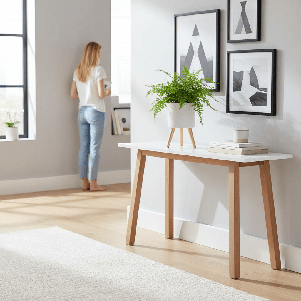 Darnell Small White Planter