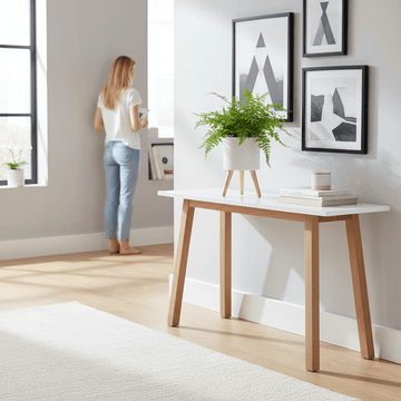 Darnell Small White Planter