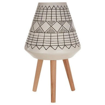 Darnell White And Black Large Planter