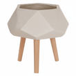 Darnell White Multifaceted Planter