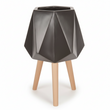 Darnell Black Multifaceted Planter - 62cm