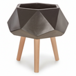 Darnell BlackMultifaceted Planter - 22cm
