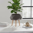 Darnell BlackMultifaceted Planter - 22cm