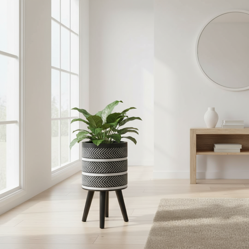 Darnell Large Chevron Planter