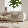 Darnell Large Grey Speckled Planter