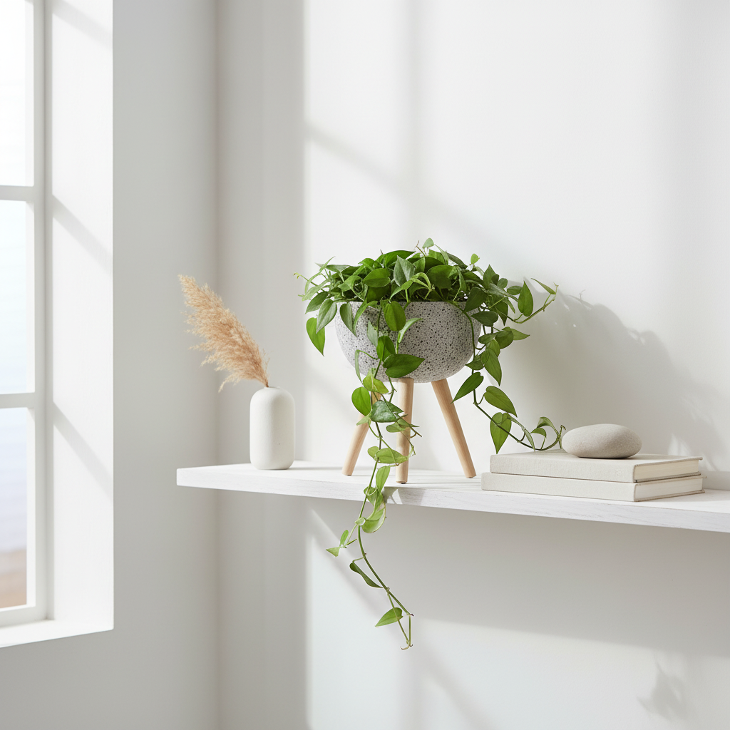 Darnell Medium Grey Speckled Planter