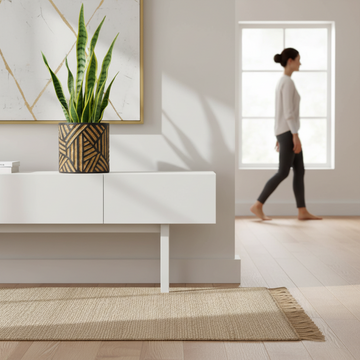 Darnell Natural And Black Planter