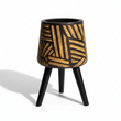 Darnell Natural And Black Planter With Angular Legs